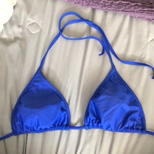 Blue string bikini